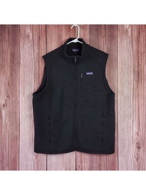 Patagonia Mens XL Better Sweater Fleece Vest Full Zip Black 25881